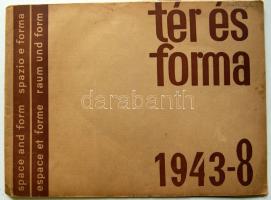 1943 Tér és forma folyóirat száma, benne a munkáslakások és lakótelepek tervei