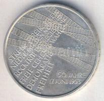 Németország 2003A 10€ Ag "50 éves a népfölkelés az NDK-ban" T:BU