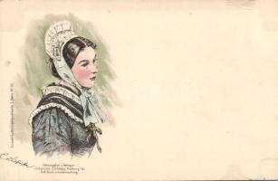 German folklore, Elsass-Lothringen litho (b)