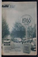 1963 Autó-Motor folyóirat teljes évfolyama bekötve, szép állapotban