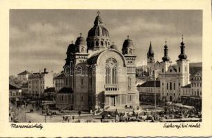 Marosvásárhely Széchenyi square with the Orthodox cathedral