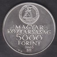 2003. 5000Ft Ag "Rákóczi szabadságharc évfordulója" T:BU Csak 3000db!