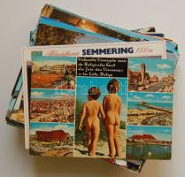 kb. 130 db színes, modern városképes lap szerte a világból / ~130 town-view cards