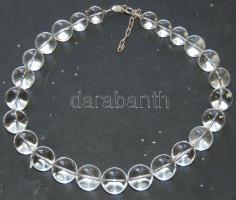 Nagy hegyikristály nyaklánc ezüst (Ag) szerelékkel