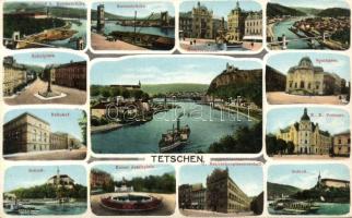 Decín (Tetschen) with railway station