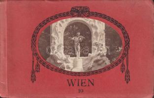 1927 Bécs - 10 darabos régi képeslapfüzet