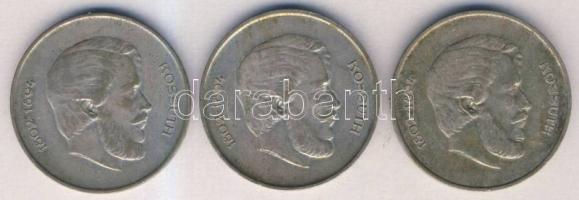 1947. 5Ft Ag (3x) "Kossuth" T:3