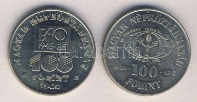 1984. 100Ft "Ha kivágod, ültess is!" + 1985. 100Ft "FAO" T:BU