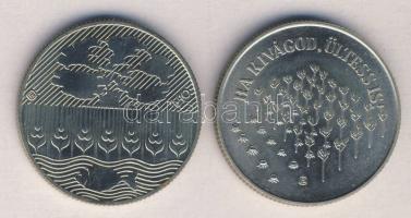 1984. 100Ft "Ha kivágod, ültess is!" + 1985. 100Ft "FAO" T:BU