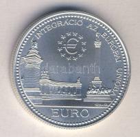 1998. 2000Ft Ag "Integráció az EU-ba - EURO II" T:BU Csak 3000db! Tanúsítvánnyal!