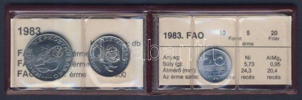 1983. 20f + 5Ft + 10Ft "FAO" T:BU Eredeti tokban, tanúsítvánnyal!