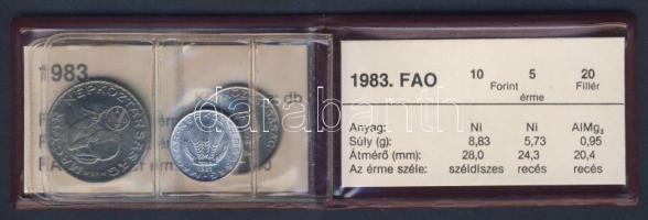 1983. 20f + 5Ft + 10Ft "FAO" T:BU Eredeti tokban, tanúsítvánnyal!