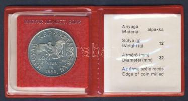 1983. 100Ft "Simon Bolivár" T:BU Eredeti tokban, tanúsítvánnyal!