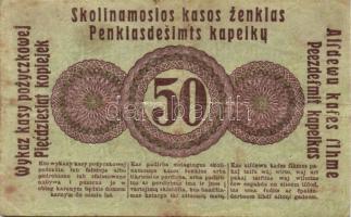 Német Birodalom / I.V.h. megszállt orosz területek / Posen 1916. 50K T:III