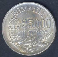 Románia 1946. 25.000L Ag "I. Mihály" T:2-