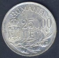 Románia 1946. 25.000L Ag "I. Mihály" T:2-