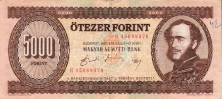 1992. 5000Ft "H" sorozat T:III