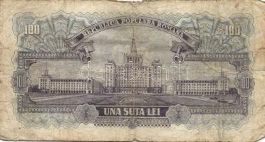 Románia 1952. 100L (5x) T:III,IV