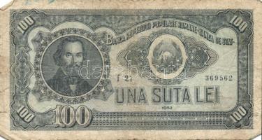 Románia 1952. 100L (5x) T:III,IV