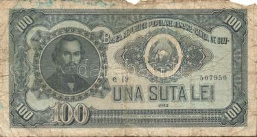 Románia 1952. 100L (5x) T:III,IV