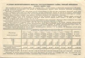 Oroszország/Szovjetunió 1936-1940. 6 különféle 5 éves terv kölcsönjegy T:II,III,IV