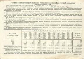 Oroszország/Szovjetunió 1938-41. 10R (3x) + 25R sorsjegy, pénzhelyettesítő fizetőeszköz T:II,III