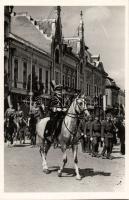 Szatmárnémeti entry of the Hungarian troops photo, Horthy Miklós So.Stpl