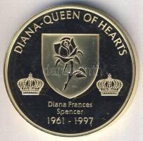 1997. Lady Diana aranyozott emlékérem T:PP