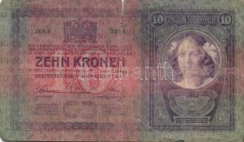 1904. 10K román körbélyegzővel + 1915. 10K (5x) mindegyik román körbélyegzővel T:III,IV