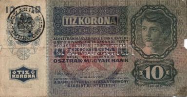 1915. 10K (12x) román körbélyegzővel T:IV
