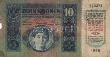 1915. 10K (12x) román körbélyegzővel T:IV