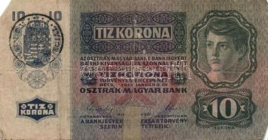 1915. 10K (12x) román körbélyegzővel T:IV