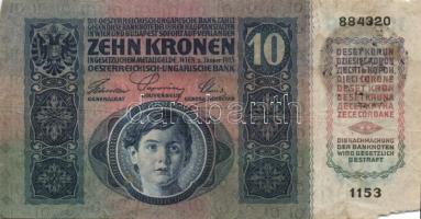 1915. 10K (12x) román körbélyegzővel T:IV