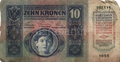 1915. 10K (12x) román körbélyegzővel T:IV