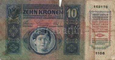 1915. 10K (12x) román körbélyegzővel T:IV