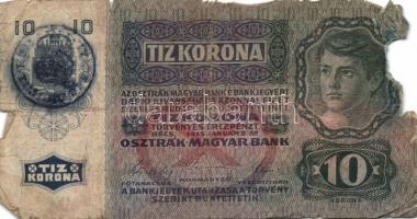 1915. 10K (12x) román körbélyegzővel T:IV