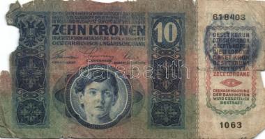 1915. 10K (12x) román körbélyegzővel T:IV