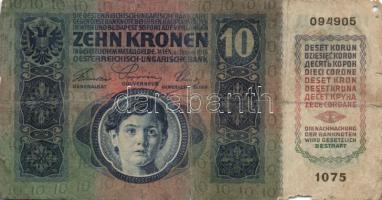1915. 10K (12x) román körbélyegzővel T:IV