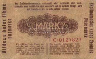 Litvánia /I. világháború/német megszállás / Darlehnkasse Ost, Kowno 1918. 1/2M T:III