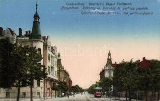 Nagyvárad Rákóczi street with the Darvasy and Gerliczy villas