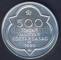 1990. 500Ft Ag "Mátyás király" T:BU