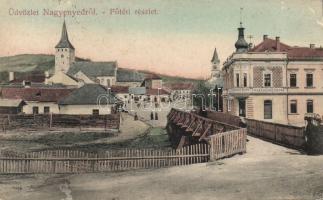 Nagyenyed main square with bank