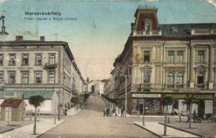 Marosvásárhely main square and Bolyai street with Hotel Transylvania