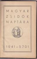 Magyar Zsidók naptára 1941-5701, OMKE Springer, Bp.  félvászon kötésben (gerinc sérült)