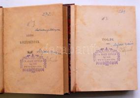 Arany János: Toldi trilógia + Buda Halála - Murány ostroma, Ráth Mór Bp, 1884 egybekötve + Arany Ján...