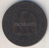 Franciaország/Második Császárság 1863BB 10c III.Napóleon T:3