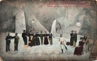 Dobsina Ice-skaters in summer, collage (Rb)