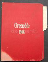 1908 Németország és Franciaország emlékkönyv körutazásról. kb 50 db német nyelvű levél és 23 db képe...
