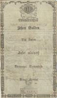 1806. 10G Wiener Stadt Banco Zettel T:II- ritkábban fellelhető állapotban