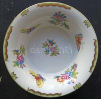 Herendi jelzéssel ellátott kézzel festett Viktória-mintás oroszlán lábakon álló kínáló tál/Herend ha...